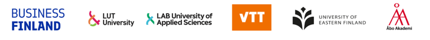 Business Finland, LUT University, LAB University of Applied Sciences, VTT, University of Eastern Finland and Åbo Akademi University